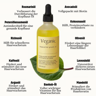 1+1 GRATIS | Veganic™ - Pure, natuurlijke haargroei-olie