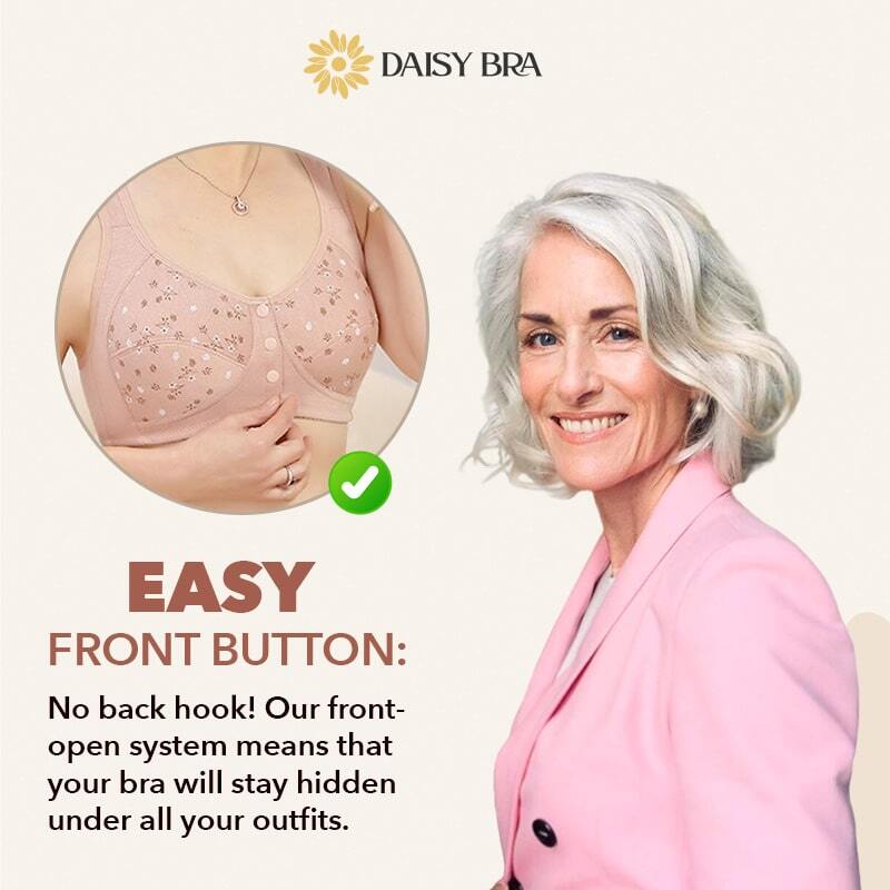 1+1 Gratis | Daisy Bra™ - Comfortabele en knusse beha met voorknoopjes