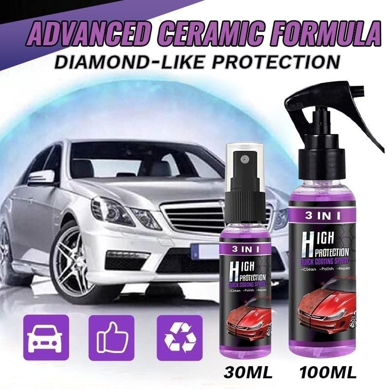 1+1 GRATIS | Autocoatingspray 3 in 1™ - Reinigen, polijsten en beschermen