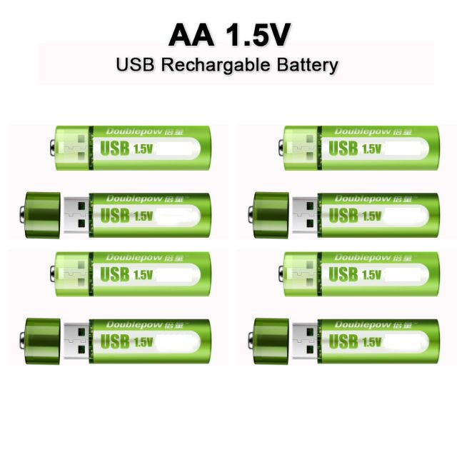 Oplaadbare USB-Batterij™ - Uw batterijen, altijd klaar voor gebruik!