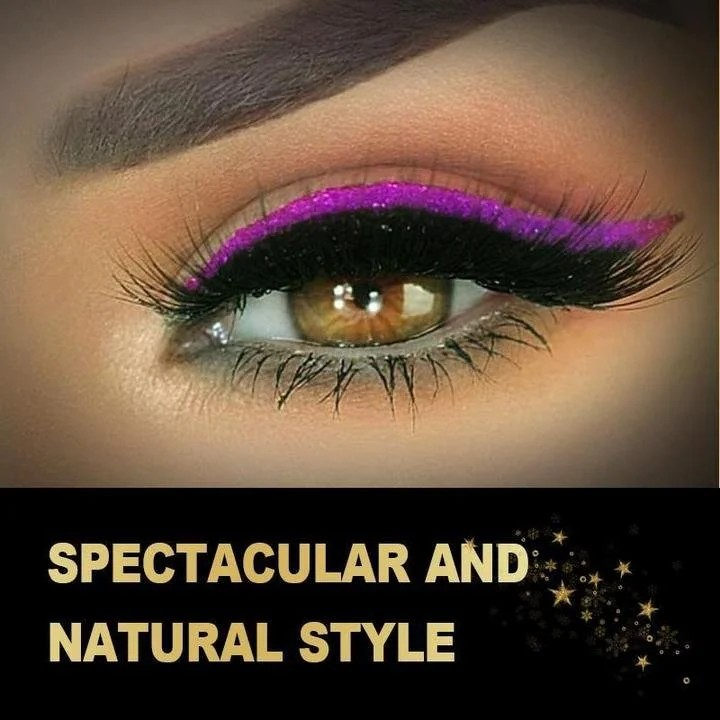 1+1 Gratis | FlawLashes™ - Herbruikbare zelfklevende eyeliner en wimperstickers met glitter