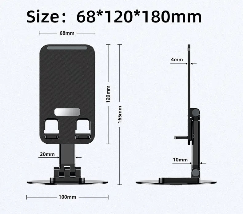 Opvouwbare computertelefoonhouder