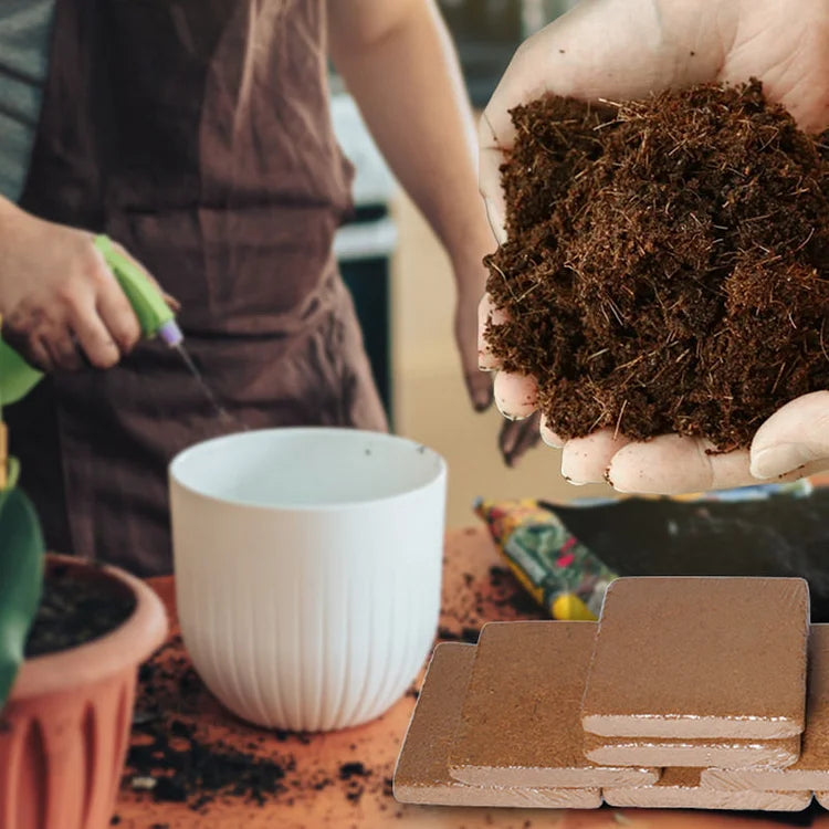 1+1 GRATIS | COCOBRICK™ ORGANISCHE KOKOSNOOT HOUTSKOOL VOOR PLANTEN