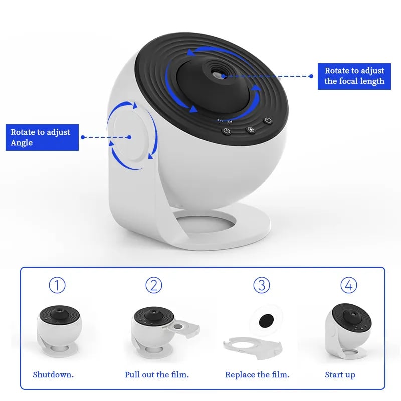 AstroAura-Hemelprojector™ - De sterrenhemel bij u thuis!