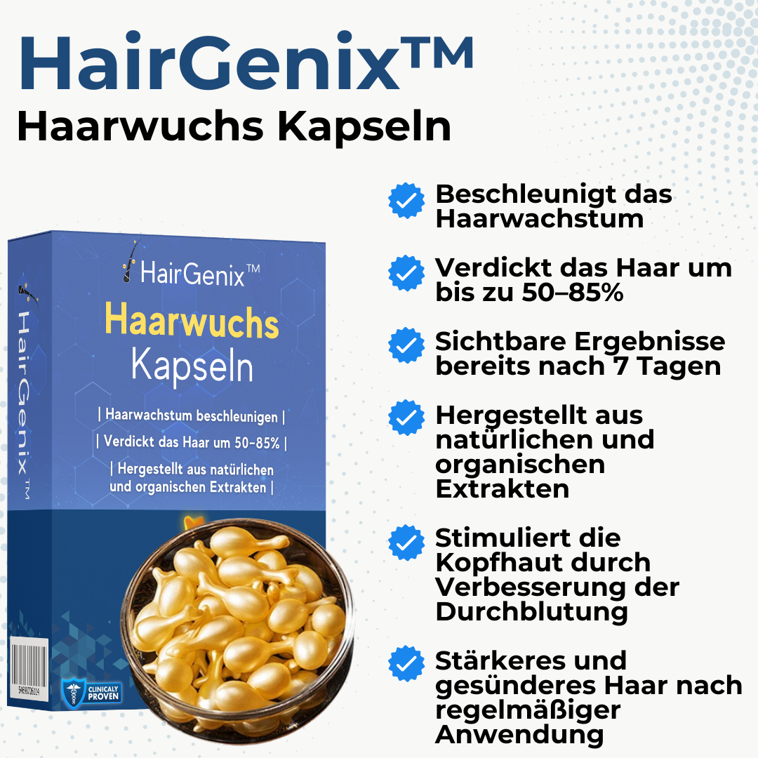 1+1 GRATIS | HairGenix™ Capsules voor haargroei