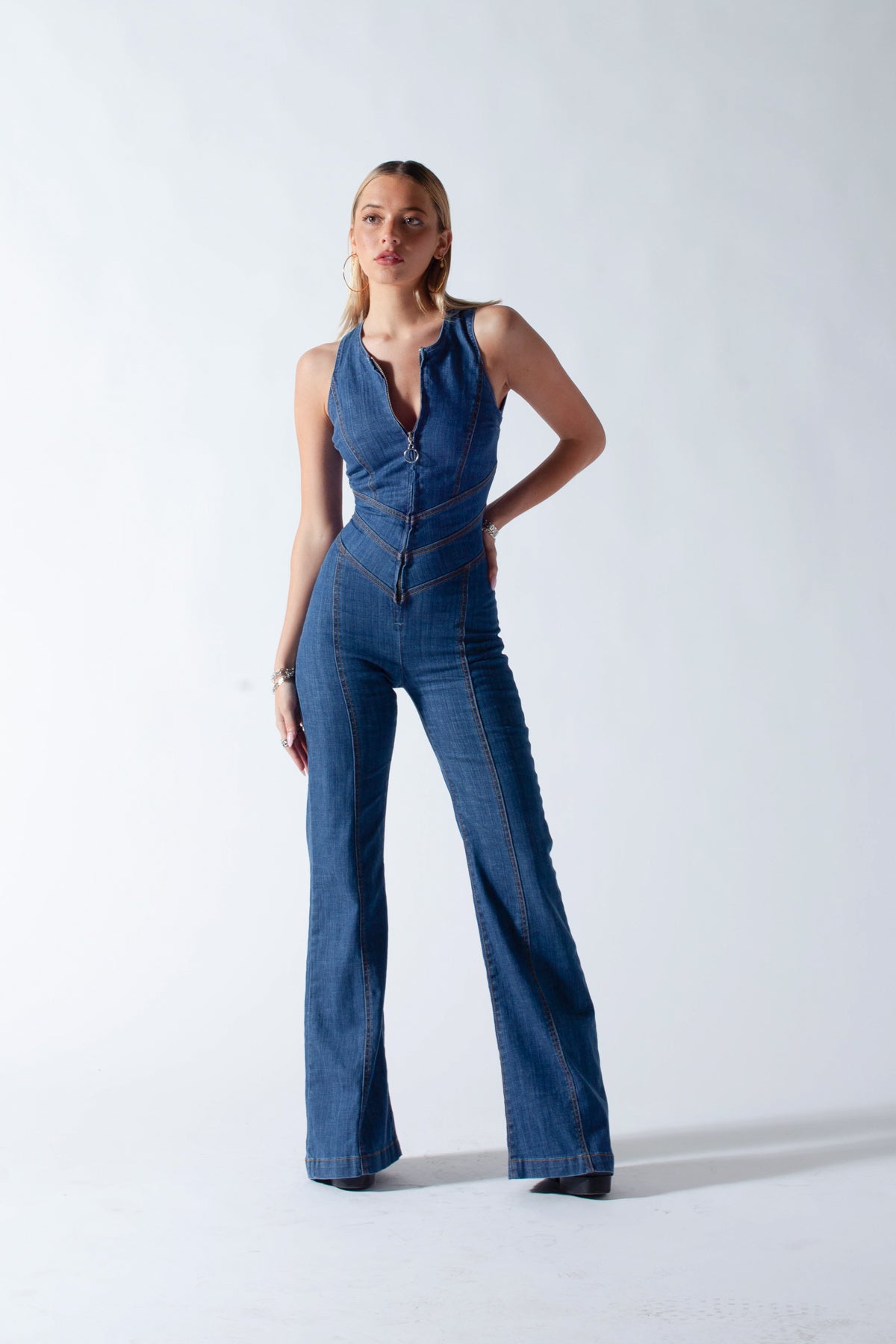 Colette™ - Rugloze jumpsuit met hartholte