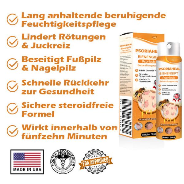 1+1 GRATIS | PsoriaHeal™ - Bijengif psoriasis behandelingsspray (geschikt voor alle huidtypes)