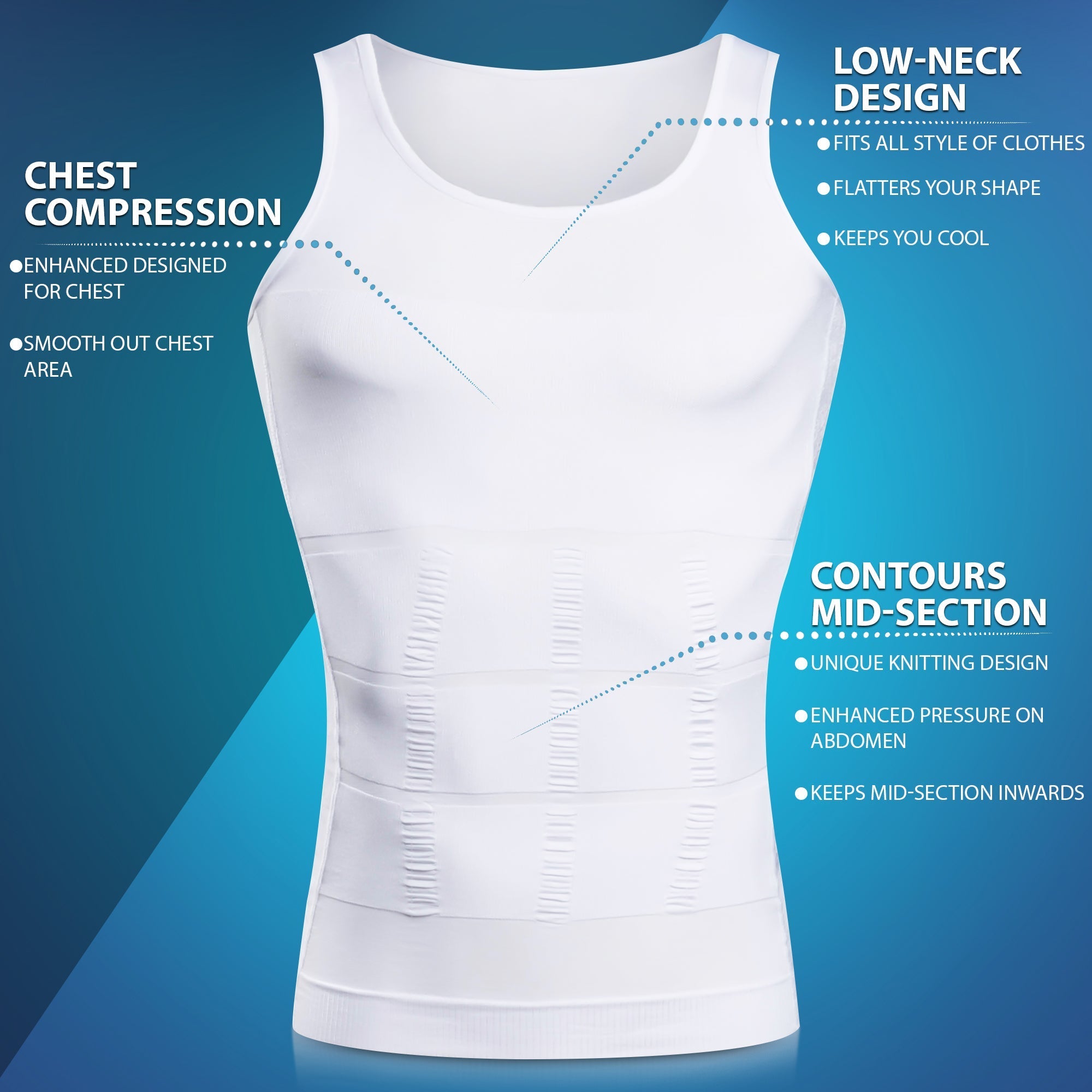 1+1 Gratis | NaturalPosture™ - Afslankende body shaper onder shirt