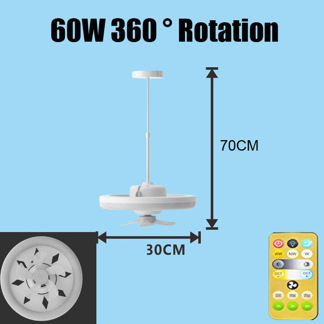 Cool Light™ - licht en ventilator gecombineerd! - Draai het in en je bent klaar!