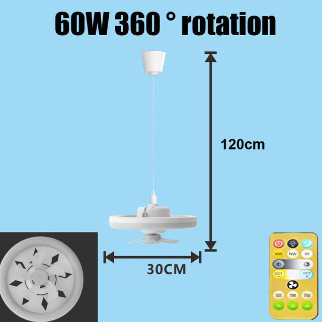 Cool Light™ - licht en ventilator gecombineerd! - Draai het in en je bent klaar!