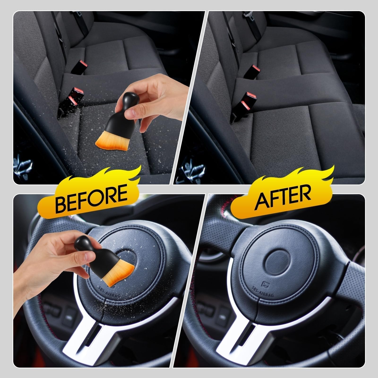 1+1 Gratis | AutoBrush™ Ultrazachte stofreinigingsborstel voor auto interieur