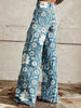 Harriet™ relaxte broek met wijde pijpen en vintage print