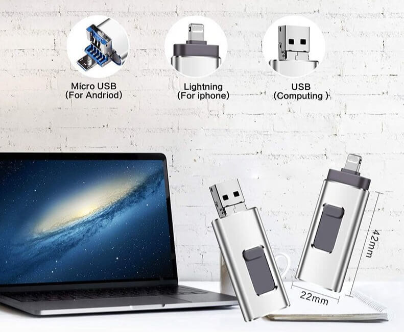 4 in 1 USB Stick™ - Voldoende Opslagruimte