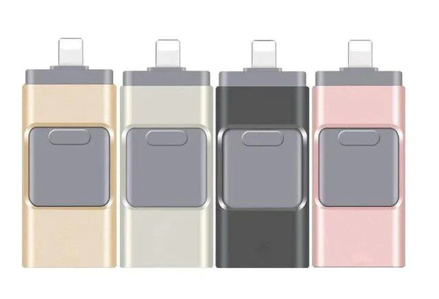 4-in-1 FlashDrive™ - Plug-and-Play-opslag voor alle apparaten!